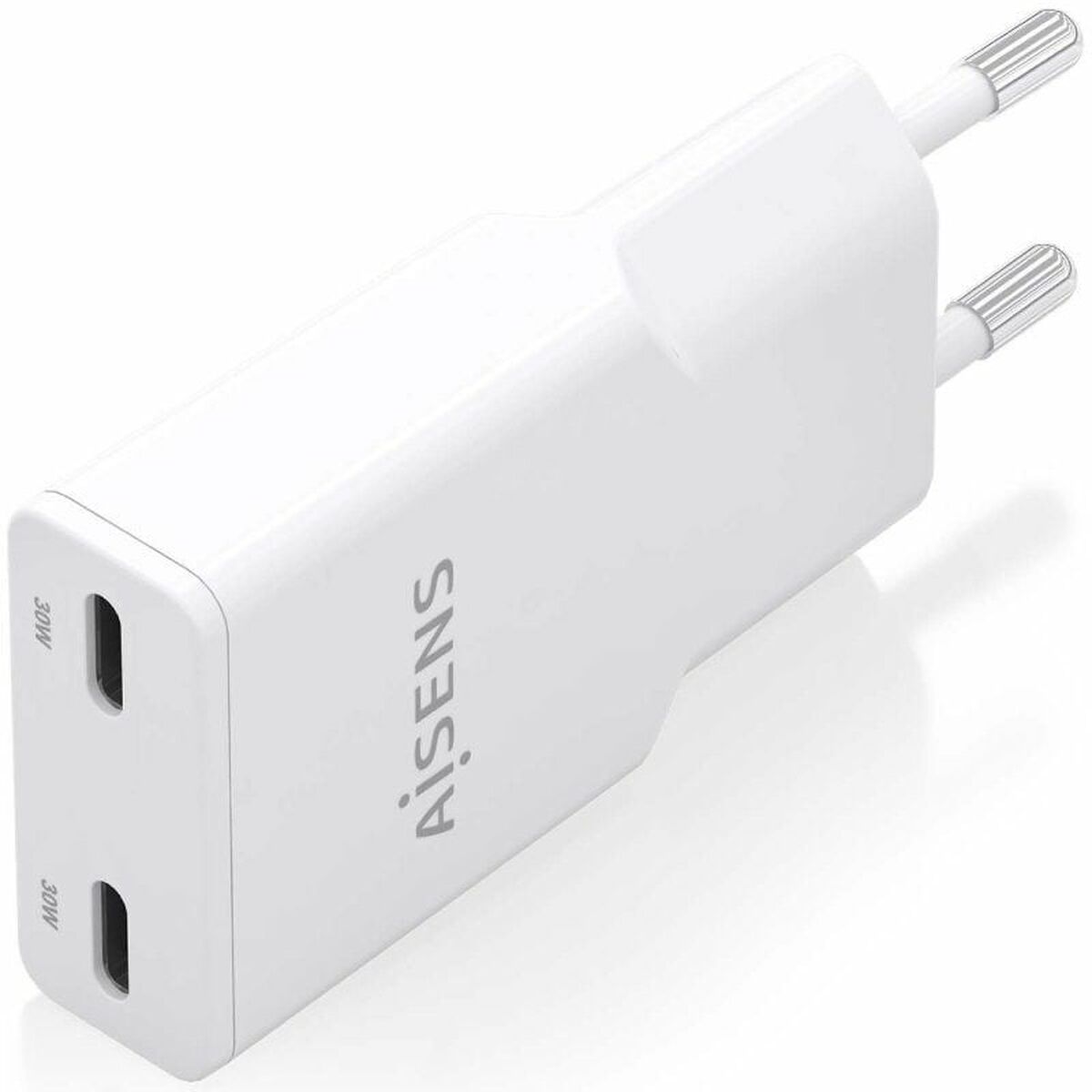 Wall Charger Aisens ASCH-30W2P048-W White 30 W
