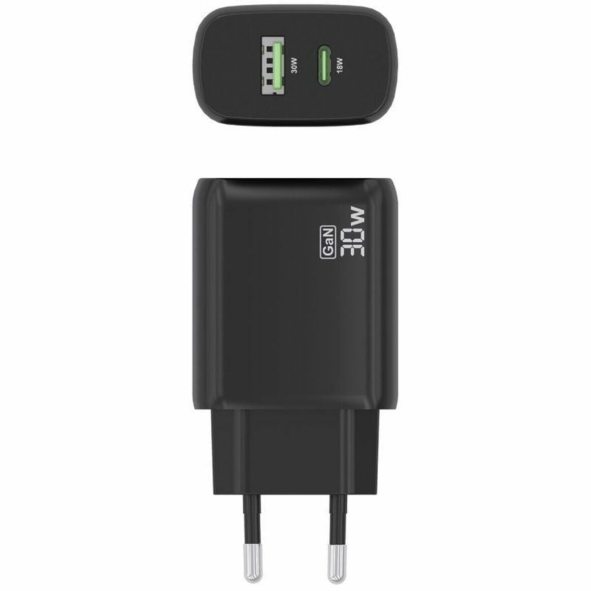 Wall Charger Aisens A110-0924 Black 30 W