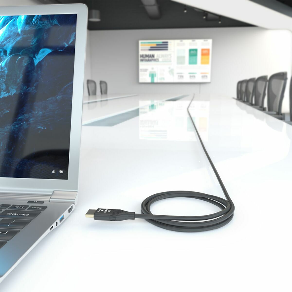 HDMI Cable Aisens A153-0934 Black 15 m