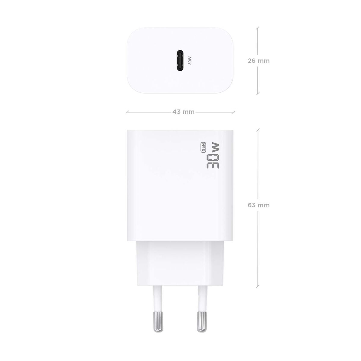 Wall Charger Aisens A110-0940 White 33 W