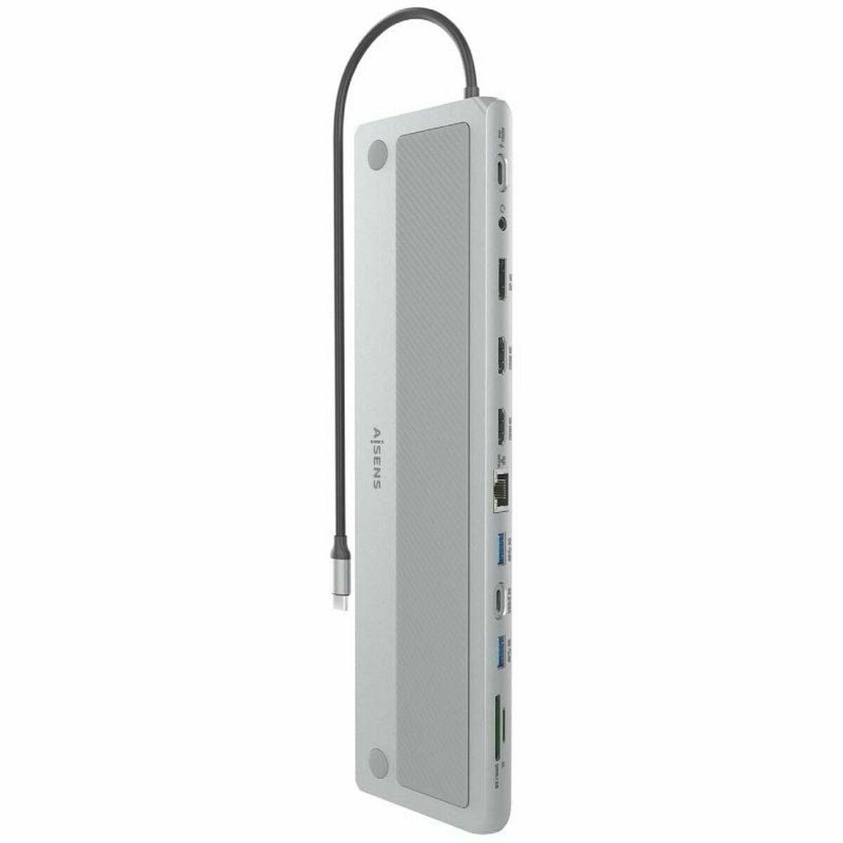 USB Hub Aisens ASUC-12P020-GR Grey 100 W 50 W