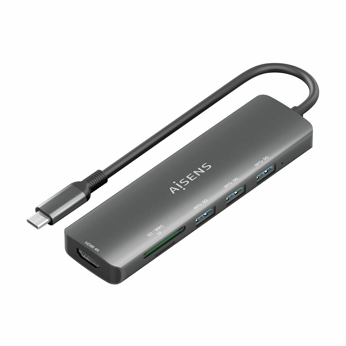 USB Hub Aisens ASUC-6P024-GR