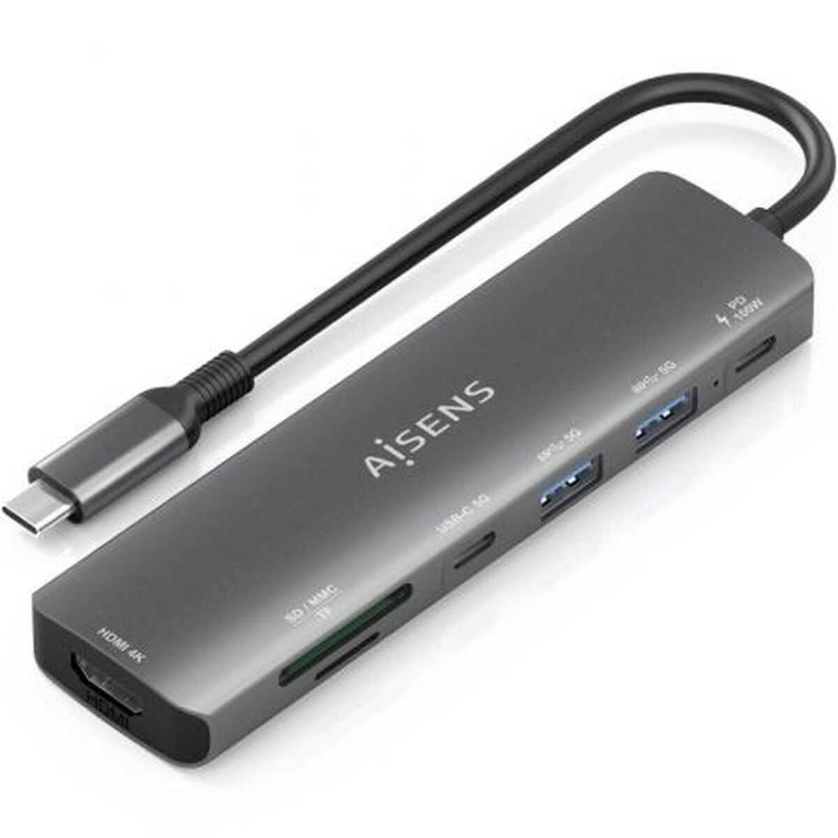 USB Hub Aisens ASUC-7P026-GR USB Hub Aisens ASUC-7P026-GR
