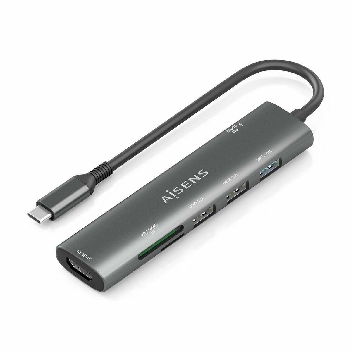 USB Hub Aisens ASUC-7P027-GR