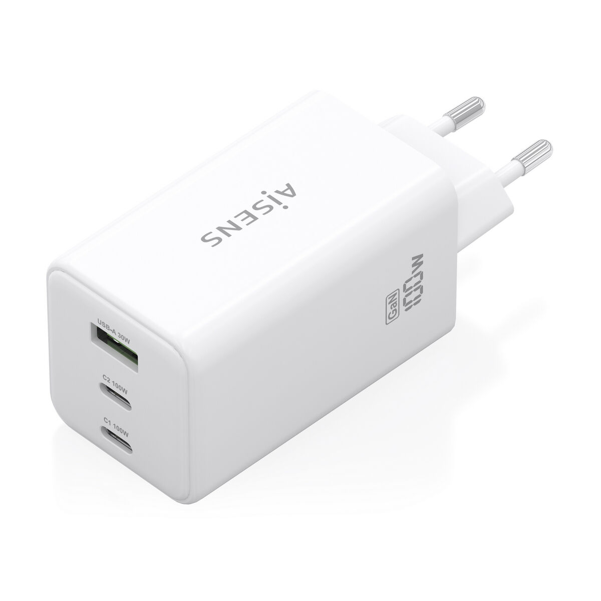 Wall Charger Aisens GAN White 100 W