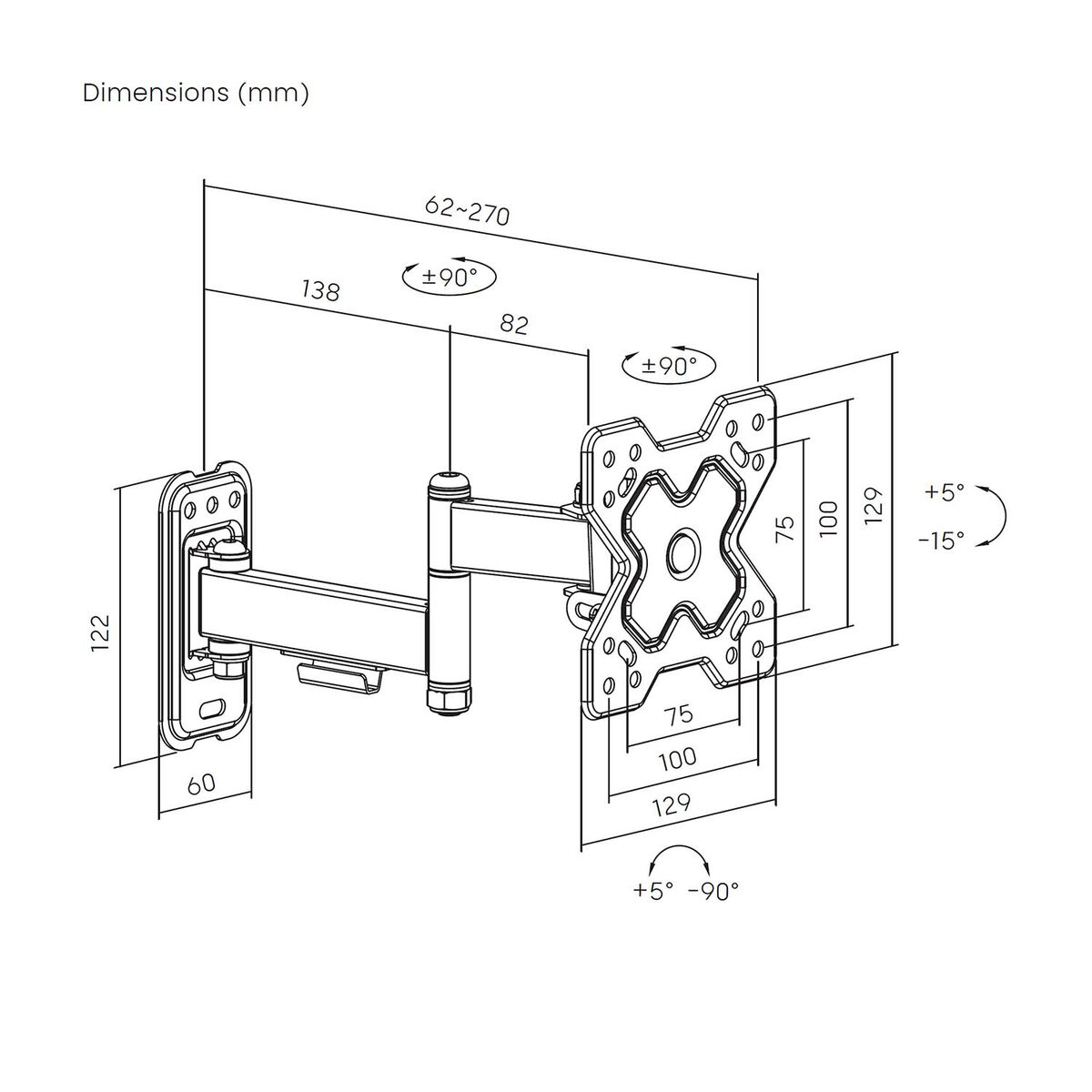TV Mount Aisens ECO GIRA INCLIN NIVEL 32″