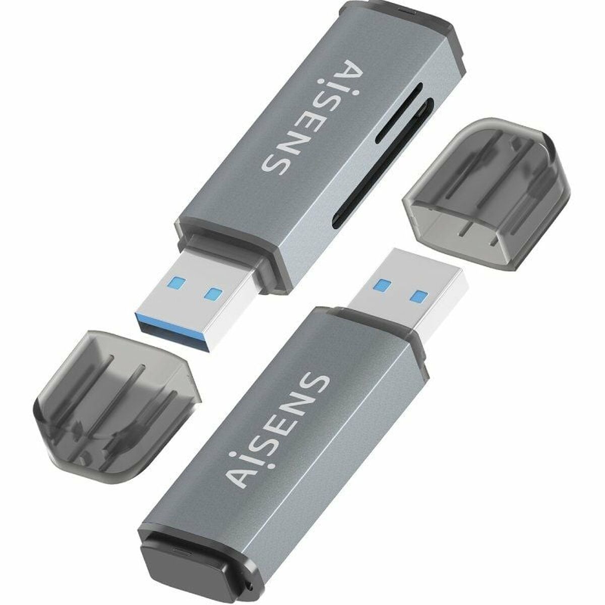 Card Reader Aisens ASCR-2A09-GR Grey