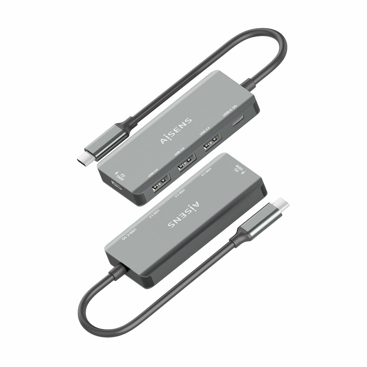 USB Hub Aisens A109-0945 Grey 100 W