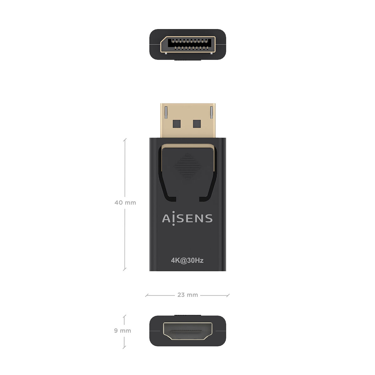 DisplayPort to HDMI Adapter Aisens A125-0949 Black