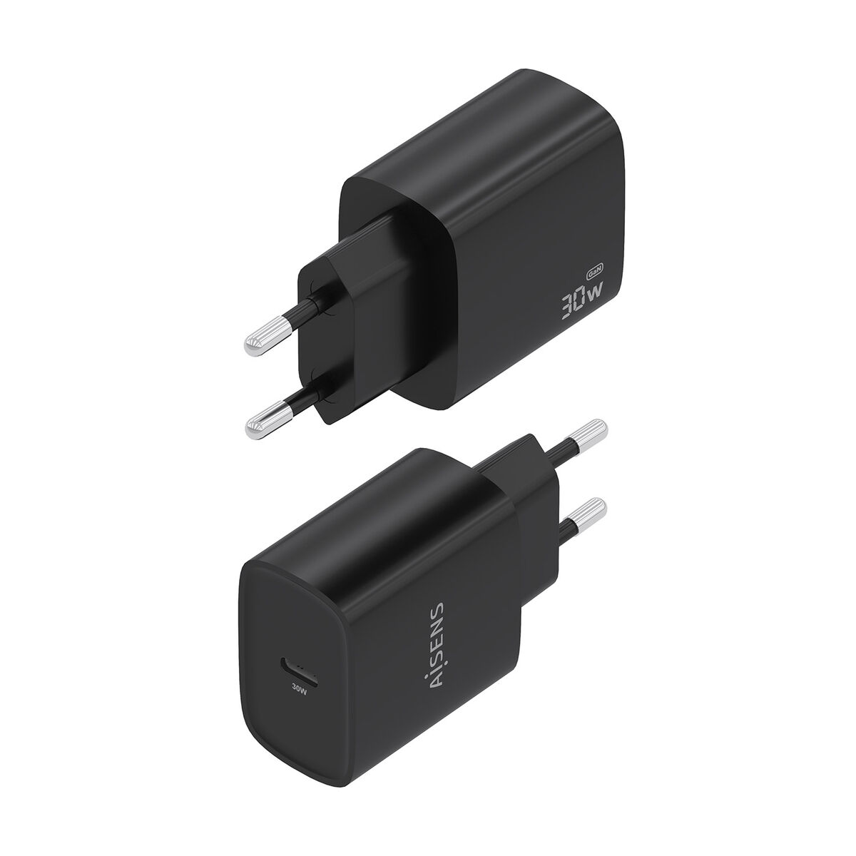 Wall Charger Aisens A110-0951 Black 30 W