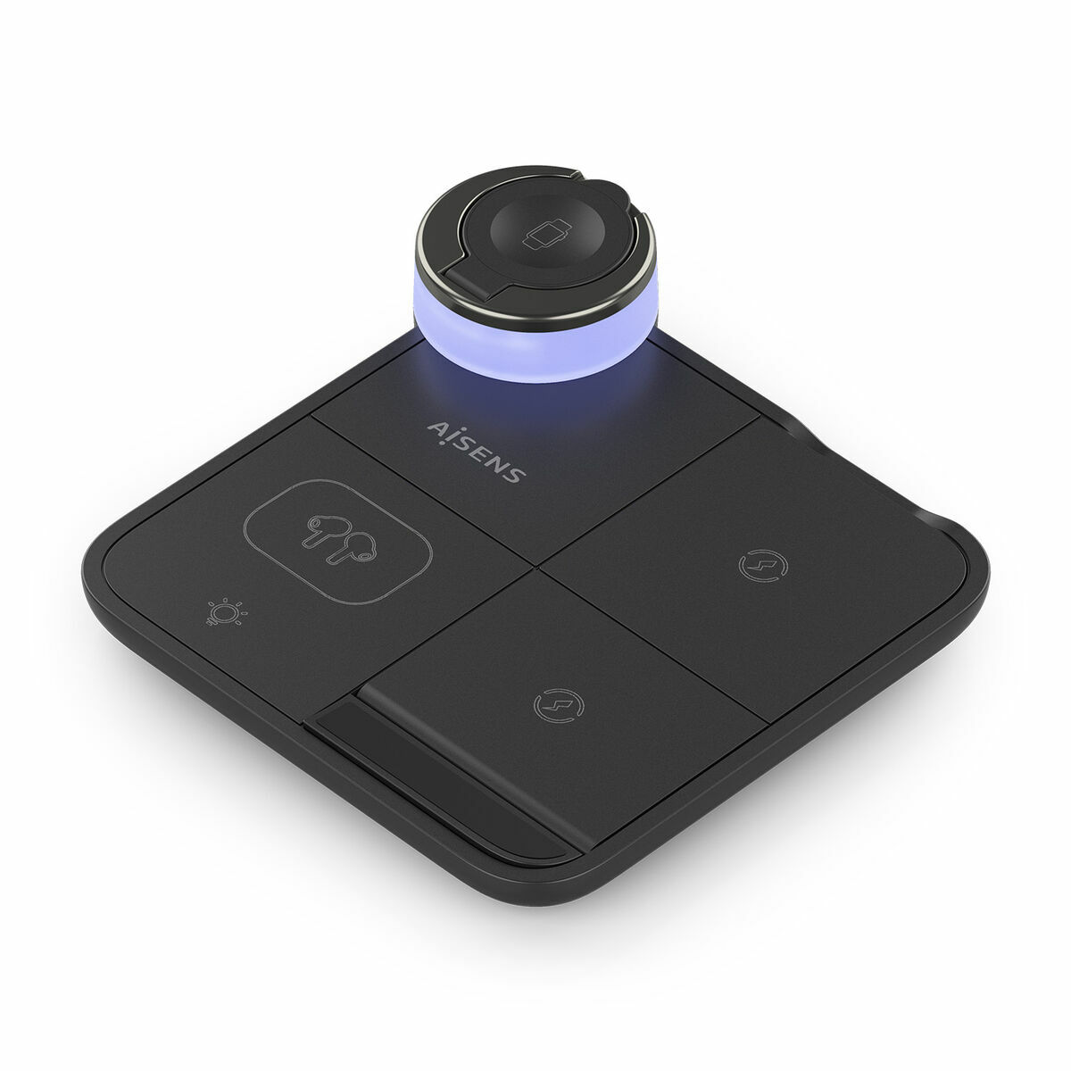 Cordless Charger Aisens 4IN1 15WACCS Black 15 W 50 W Cordless Charger Aisens 4IN1 15WACCS Black 15 W 50 W