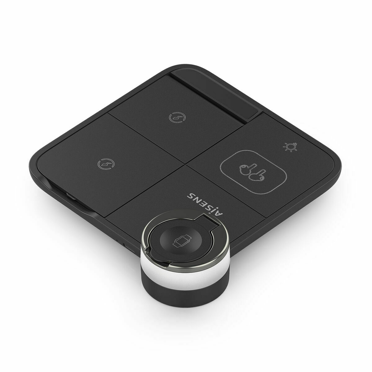 Cordless Charger Aisens ASCH-15W4WC062-BK Black 15 W