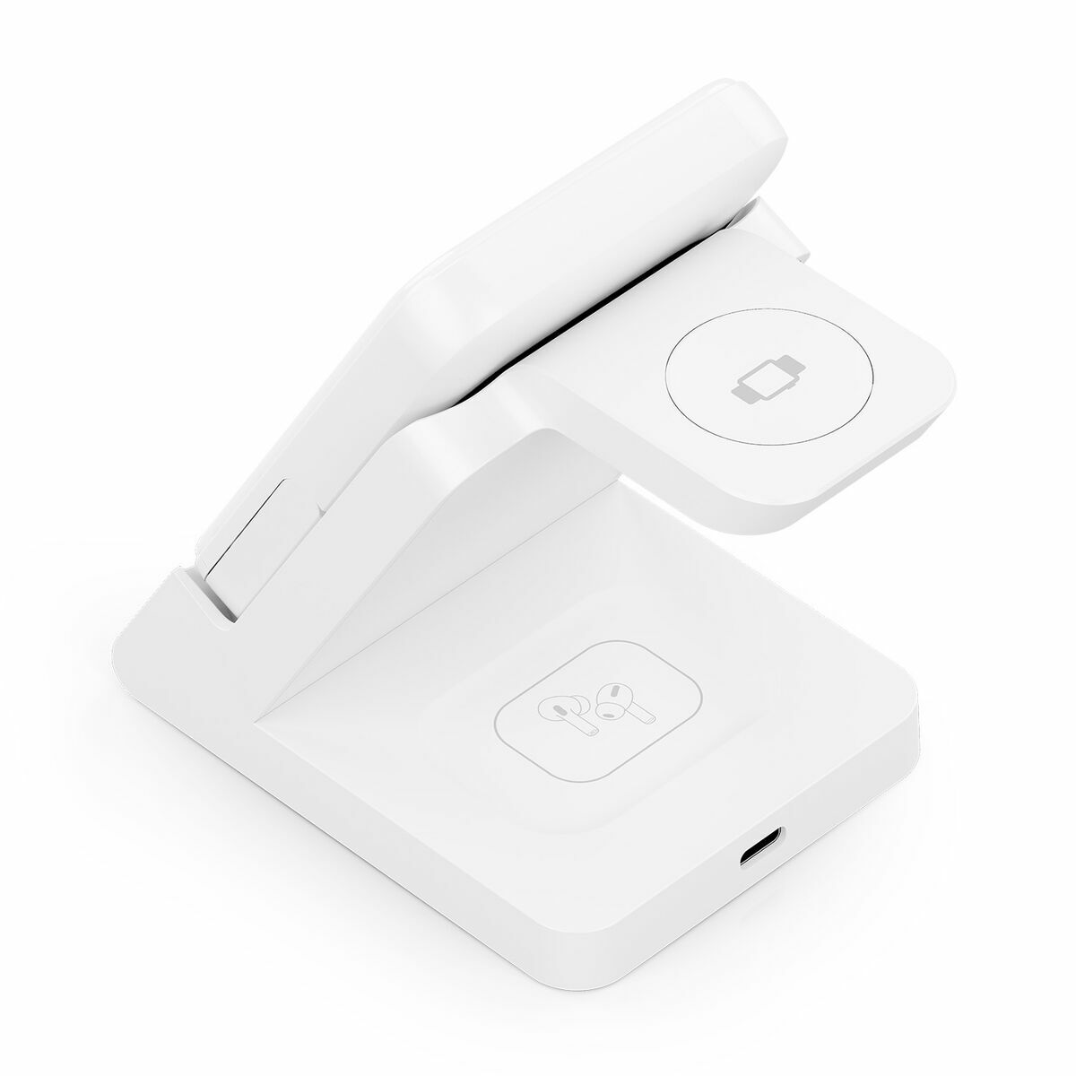 Cordless Charger Aisens 4IN1 15WACCS White