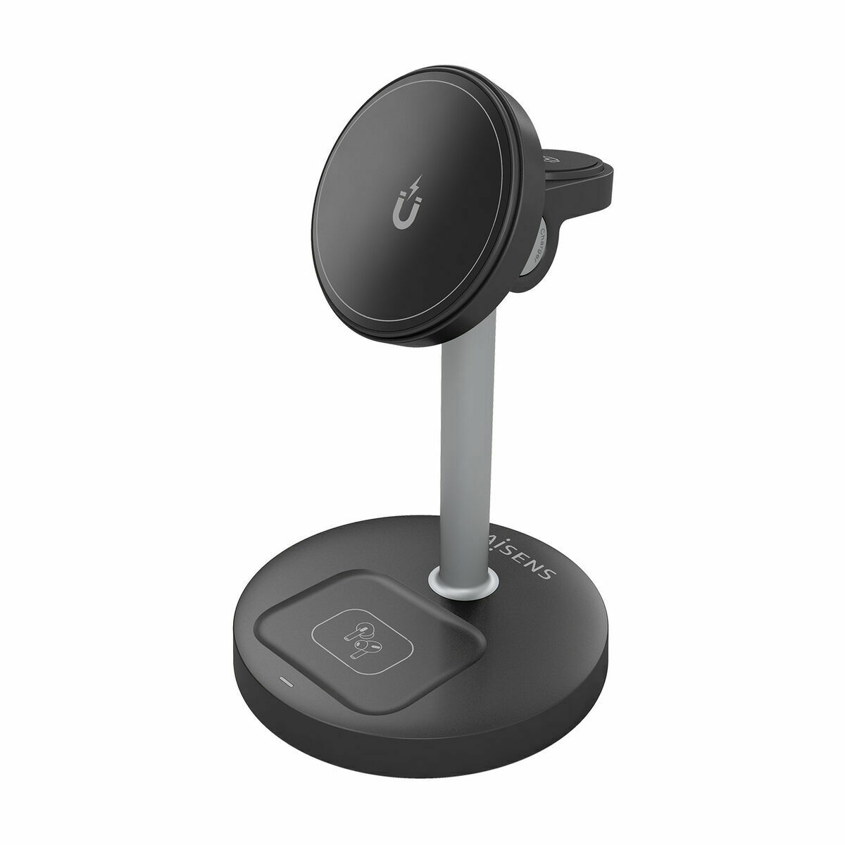 Cordless Charger Aisens USB-C 3IN1 15WACCS Black 15 W 50 W