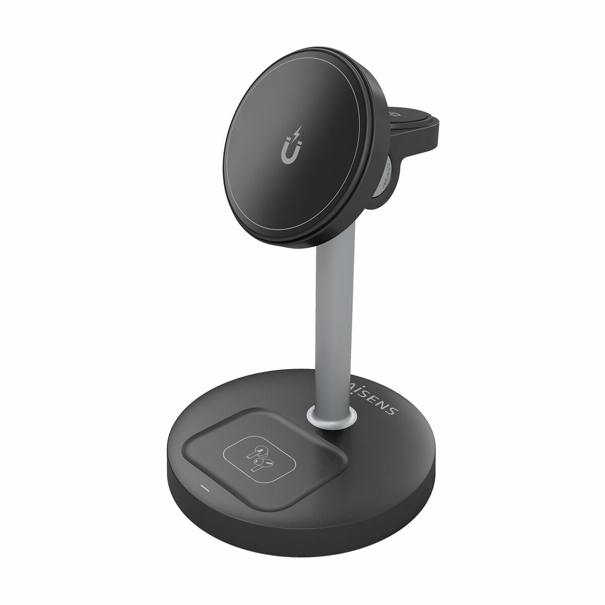 Cordless Charger Aisens USB-C 3IN1 15WACCS Black 15 W 50 W