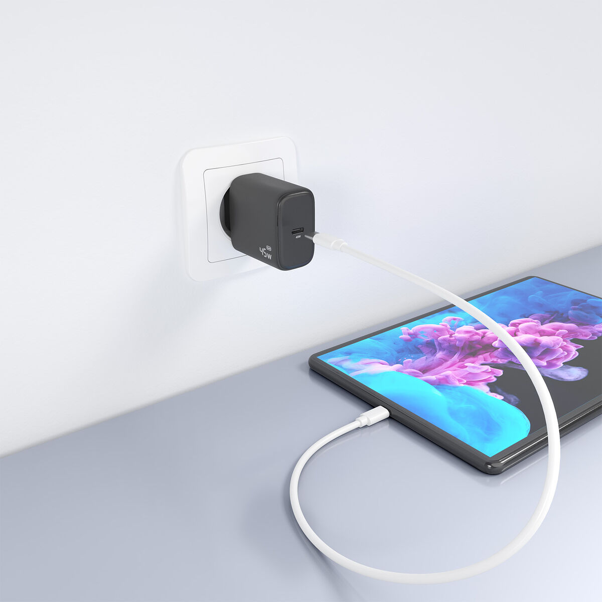 Wall Charger Aisens A110-0970 Black Wall Charger Aisens A110-0970 Black