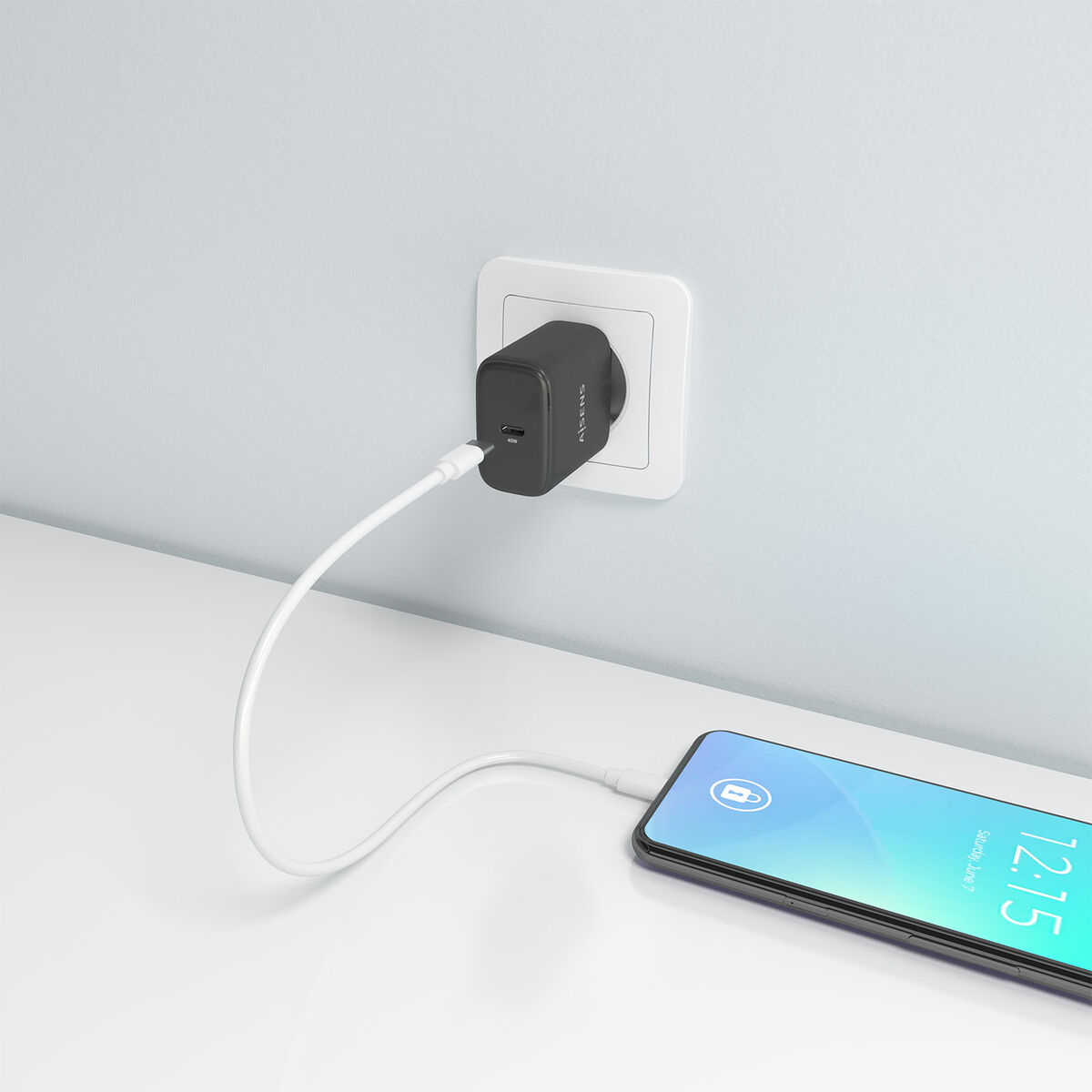 Wall Charger Aisens A110-0970 Black