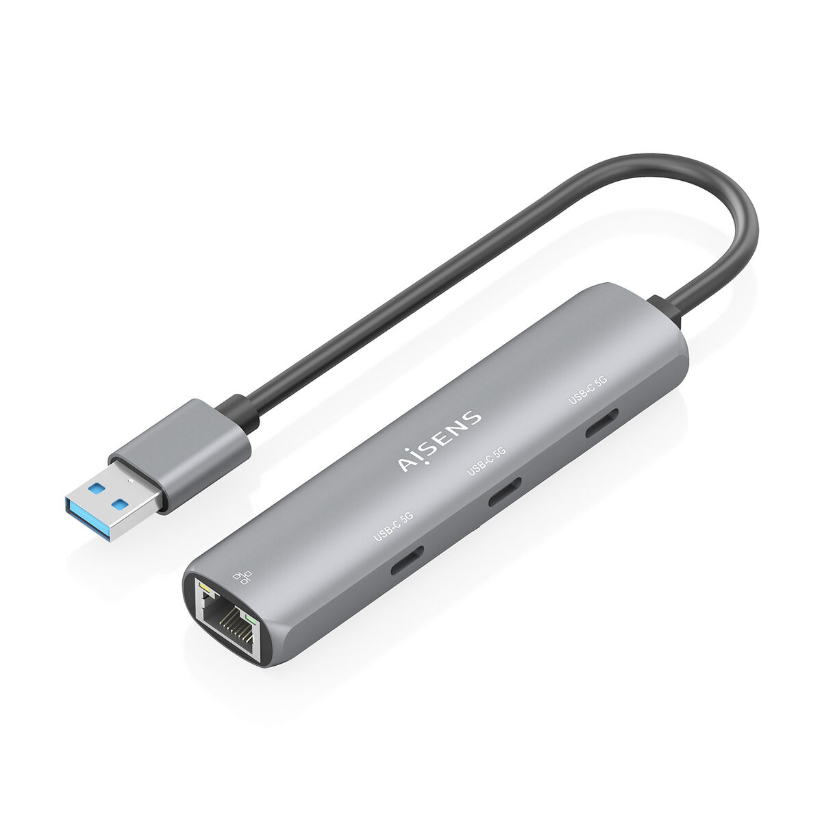 USB Hub Aisens ASUC-4P037-GR Grey USB Hub Aisens ASUC-4P037-GR Grey