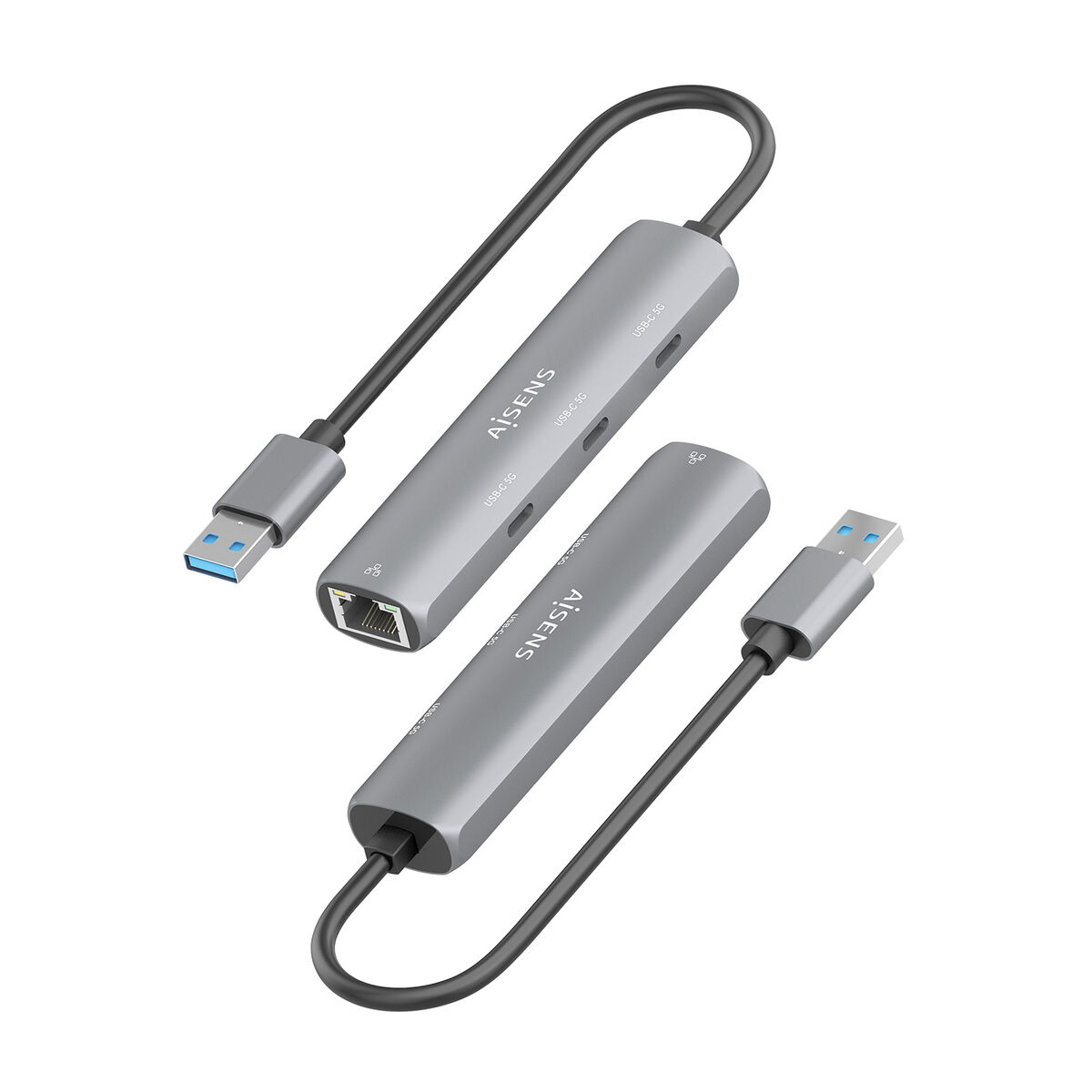 USB Hub Aisens ASUC-4P037-GR Grey