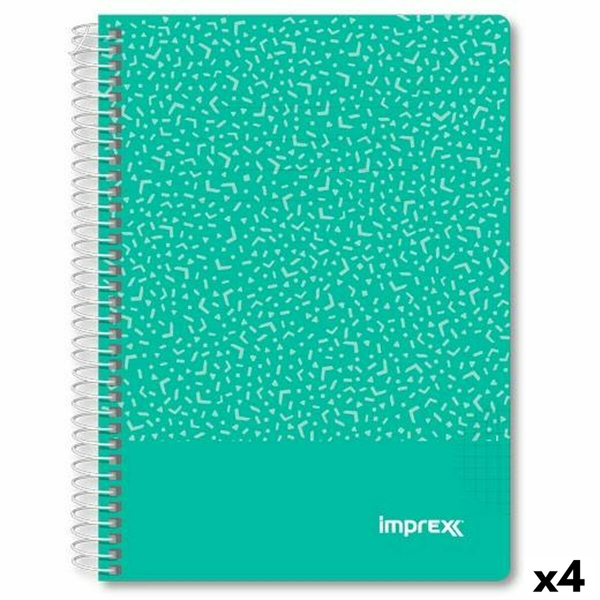 Notebook Imprex Green A5 80 Sheets (4 Units) Notebook Imprex Green A5 80 Sheets (4 Units)