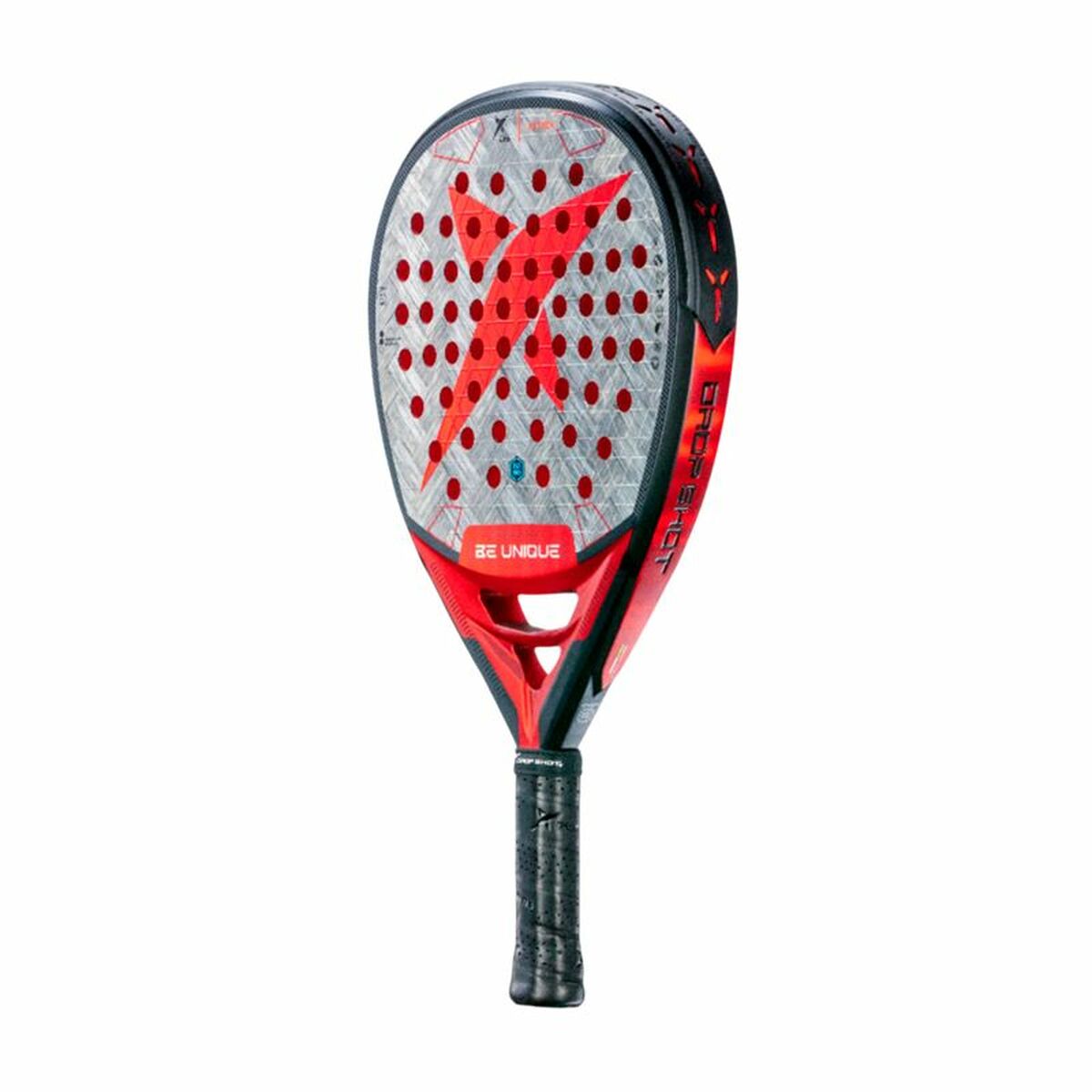 Padel Racket Drop Shot Conqueror Attack 1.5 Grey Carbon fibre