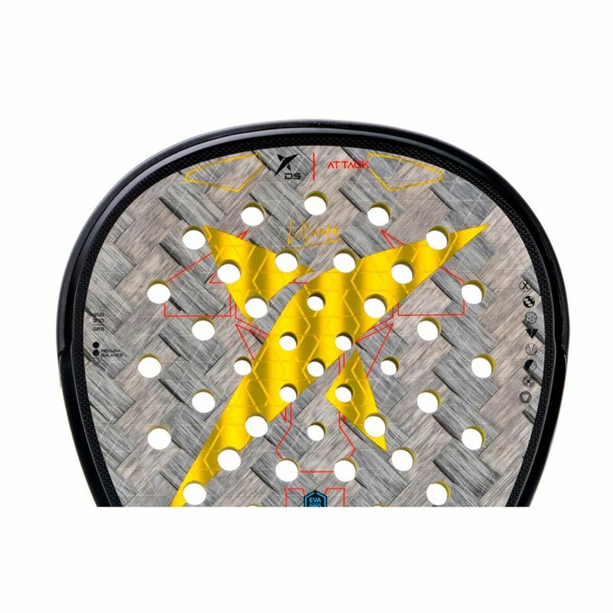 Padel Racket Drop Shot Explorer Pro Attack Yellow