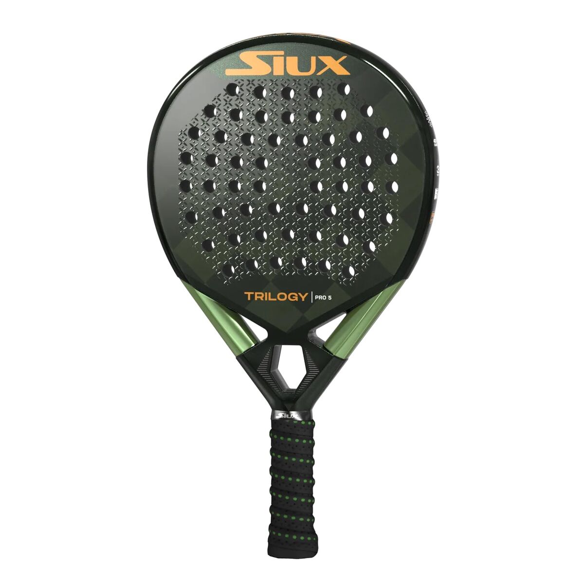 Padel Racket Siux Trilogy Pro 5 2025 Black Green Charcoal EVA