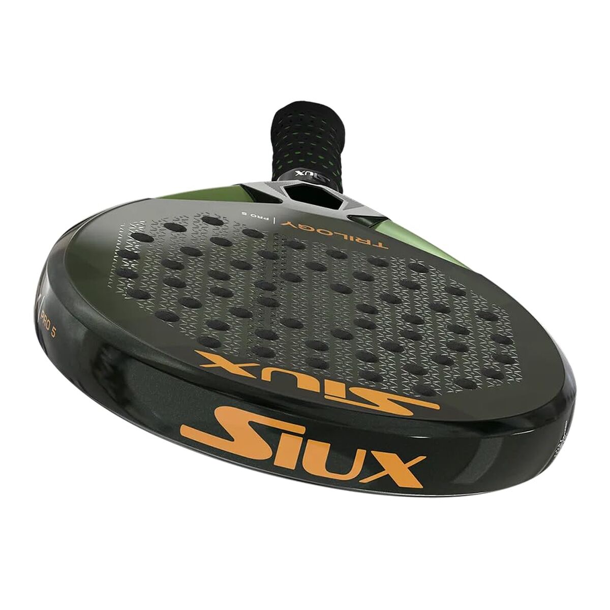 Padel Racket Siux Trilogy Pro 5 2025 Black Green Charcoal EVA