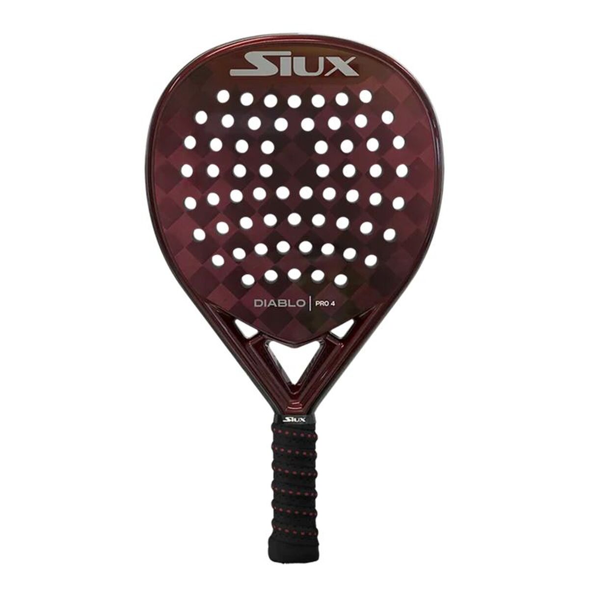 Padel Racket Siux Diablo Pro 4 Dark Red Charcoal EVA