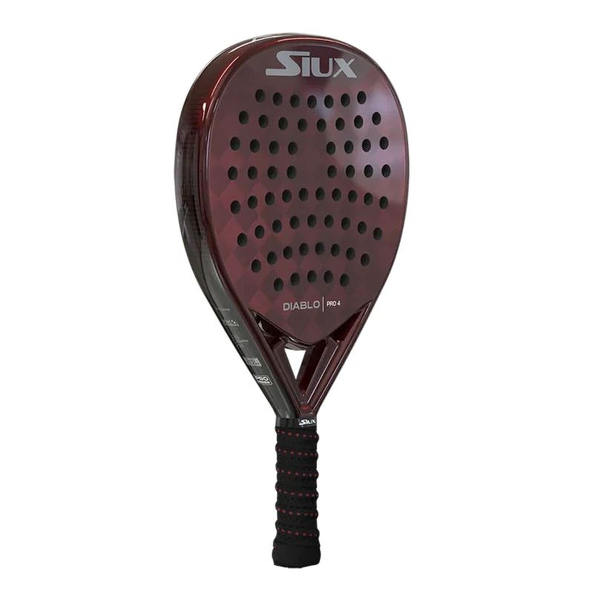 Padel Racket Siux Diablo Pro 4 Dark Red Charcoal EVA