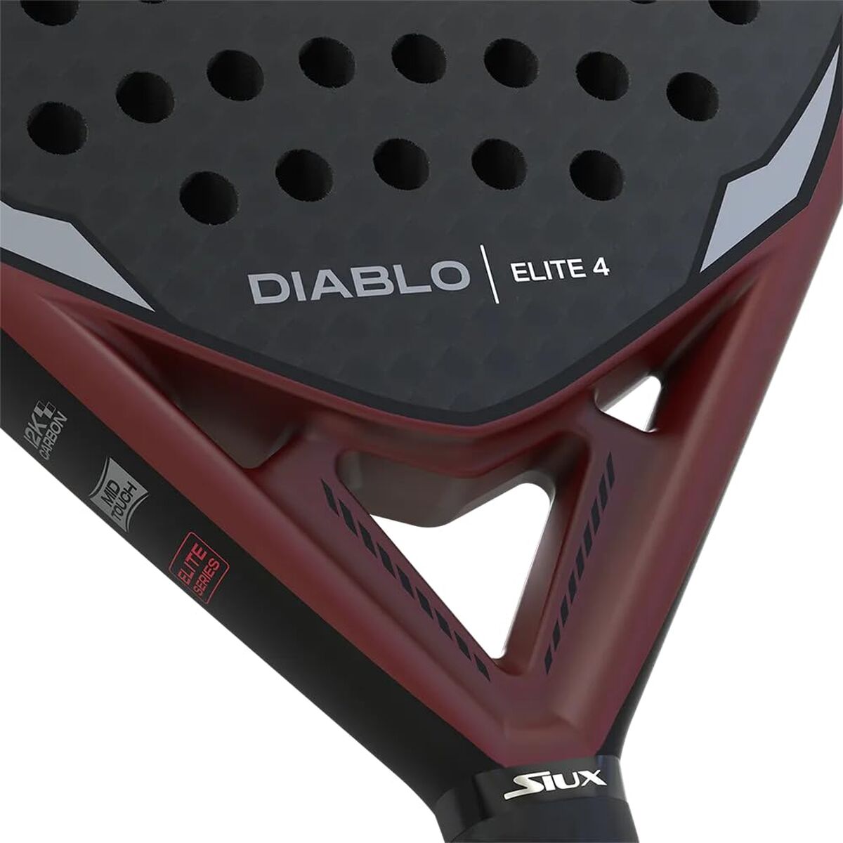 Padel Racket Siux Diablo Elite 4 Red Charcoal EVA