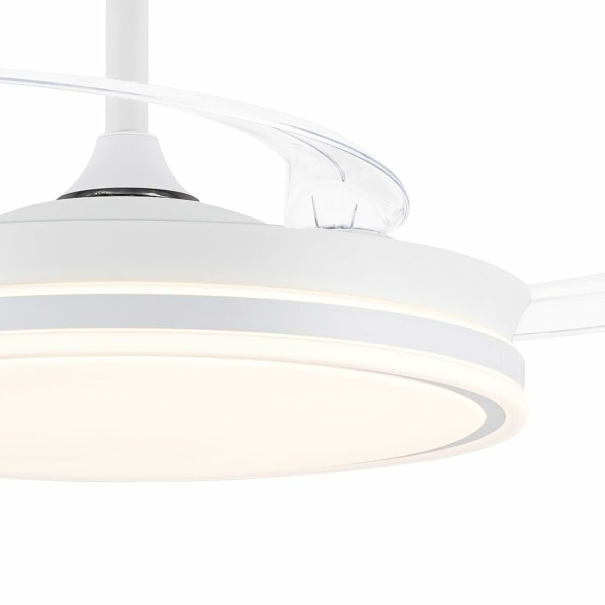 Ceiling Fan CristalRecord EVO RETRAC Transparent 72 W
