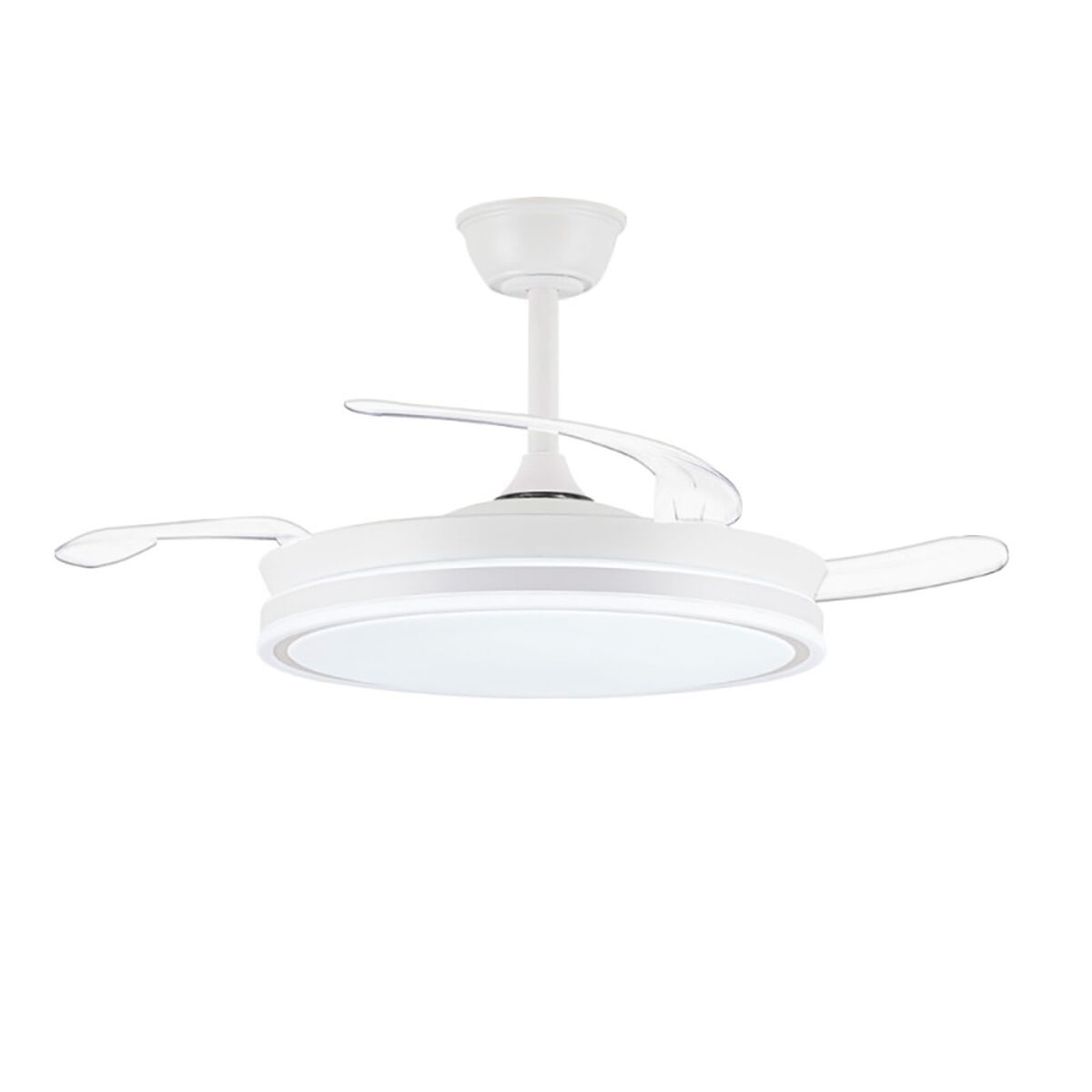 Ceiling Fan CristalRecord EVO RETRAC Transparent 72 W