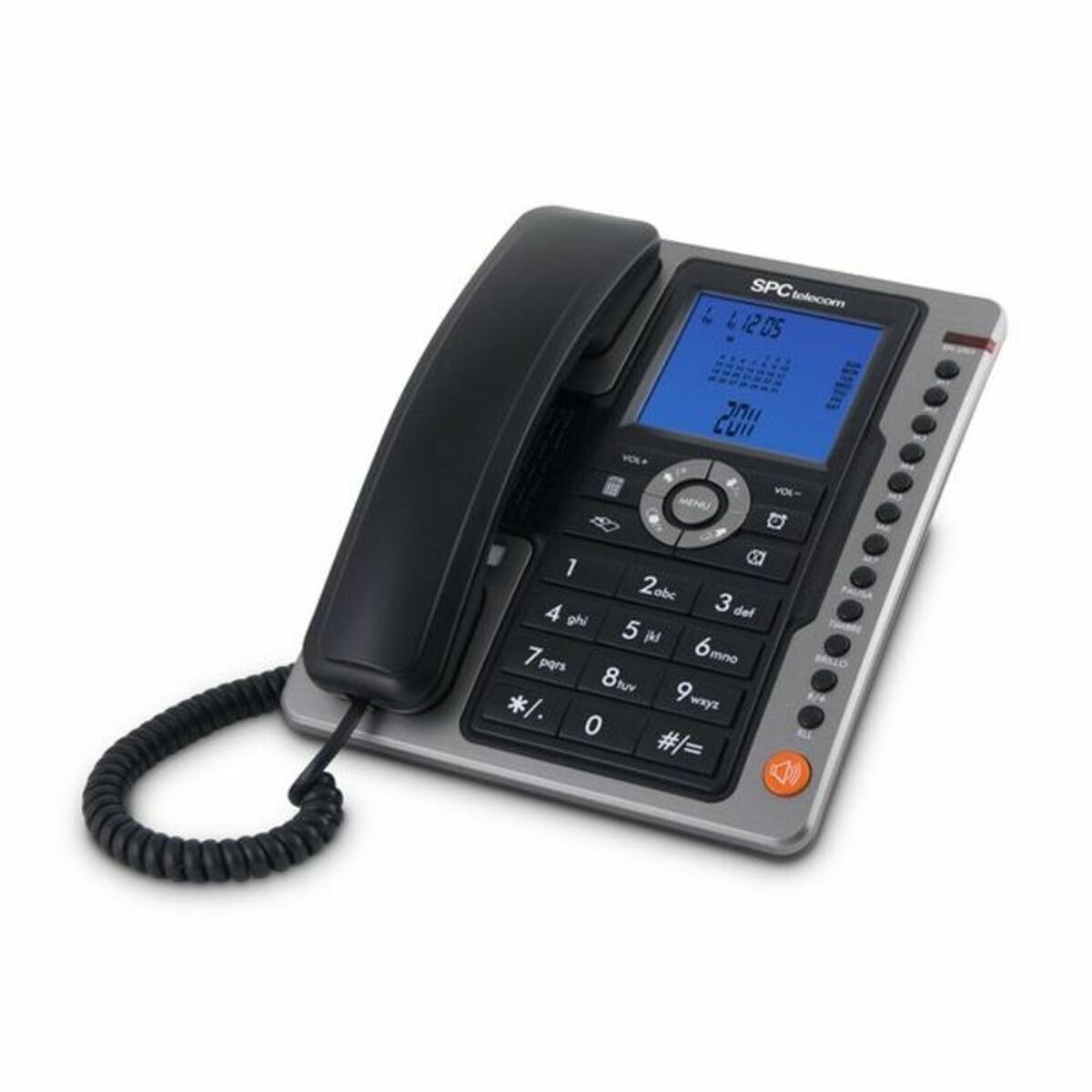 Landline Telephone SPC Internet 3604N LED Blue Black Landline Telephone SPC Internet 3604N LED Blue Black