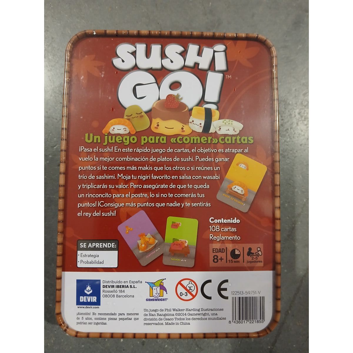 Card Game Sushi Go! Devir 221855 (ES) (ES)