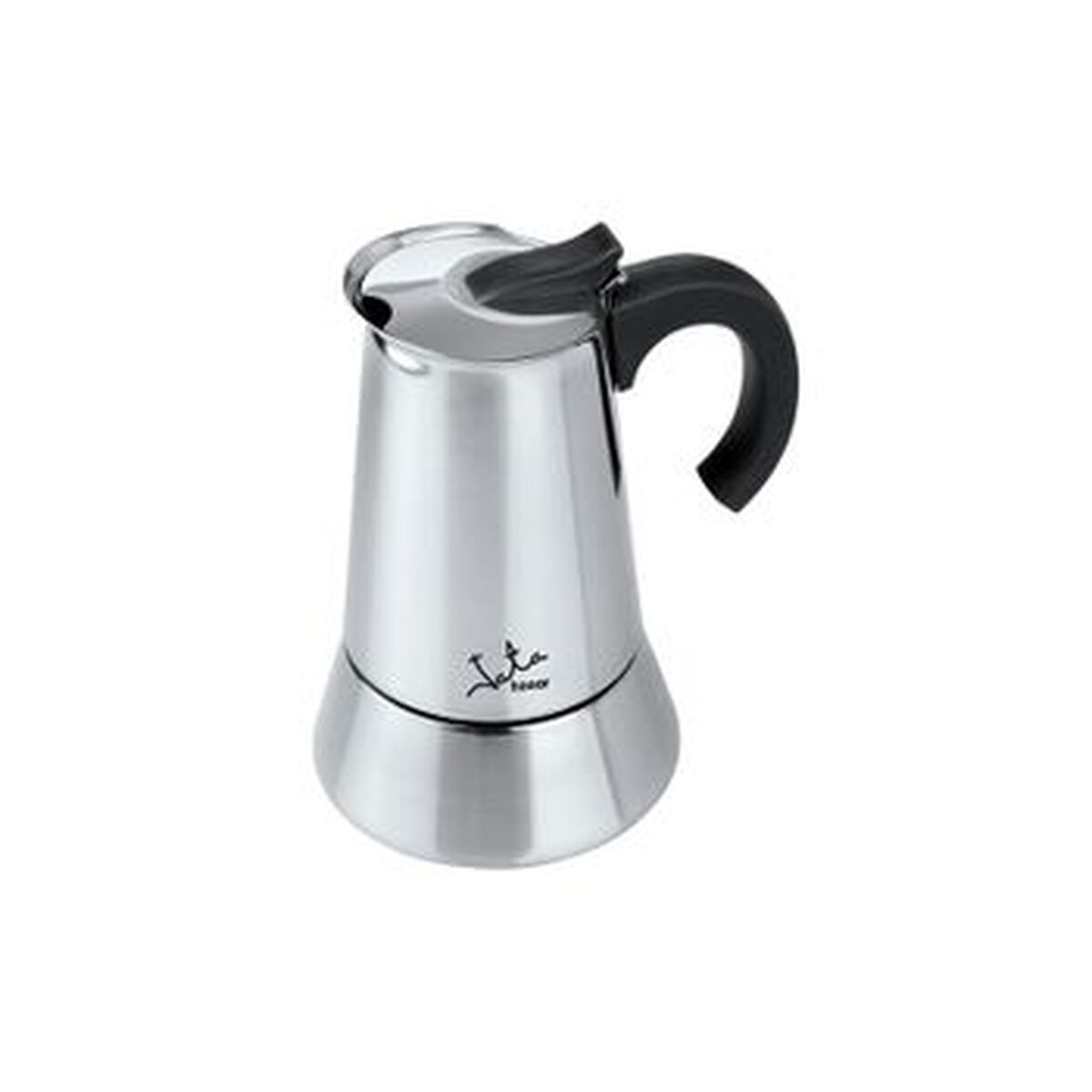 Italian Coffee Pot JATA CAX106 ODIN   * Silver Metal Stainless steel 6 Cups