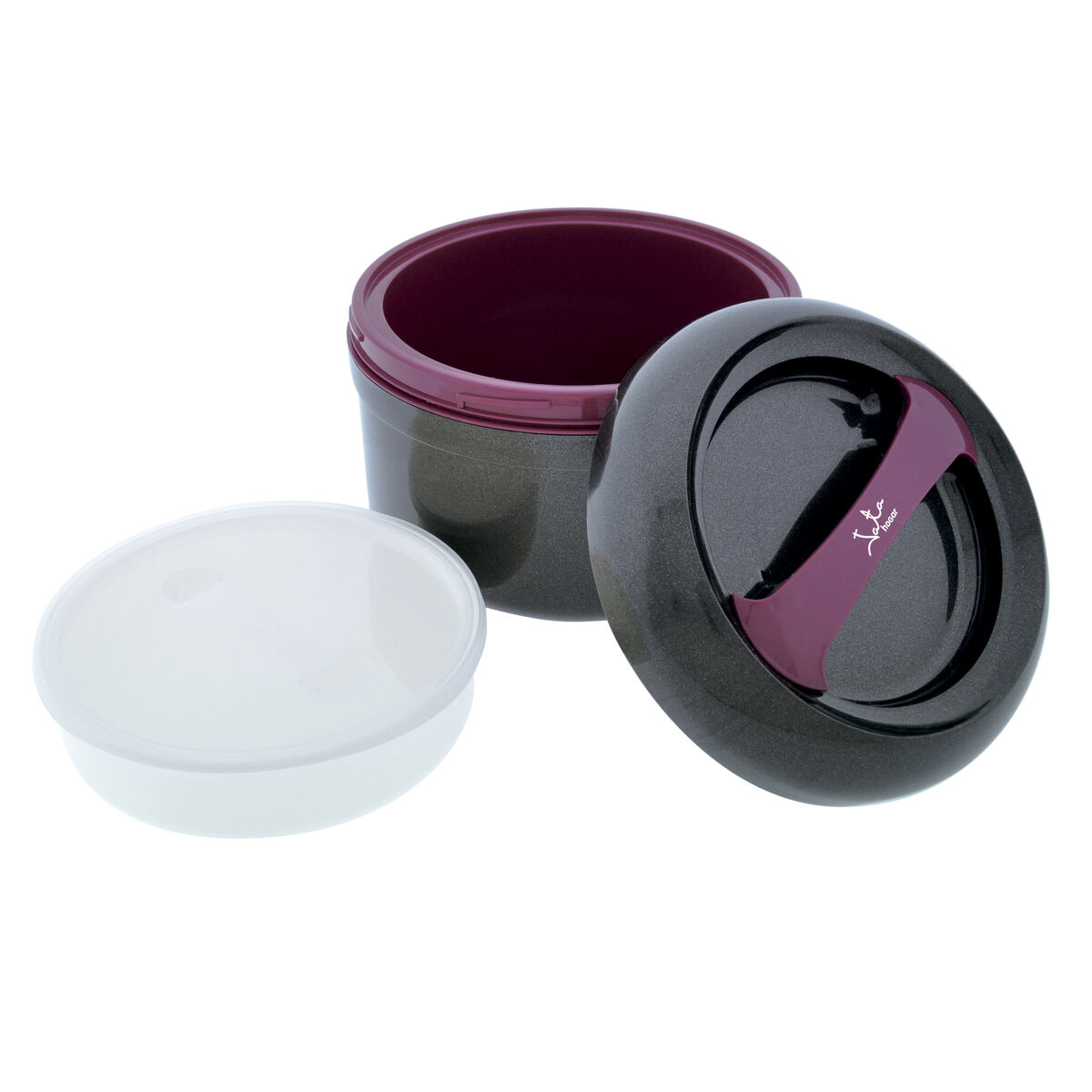 Lunch box JATA 942 2 L Plastic Circular Compact  22 cm