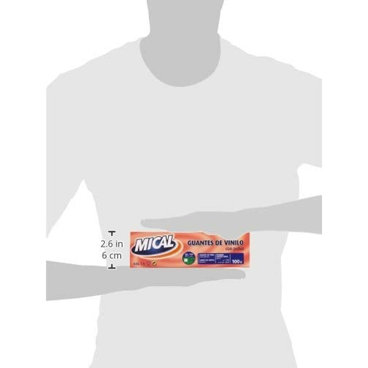 Disposable Gloves Mical VINILO TALLA M M (100 Units)