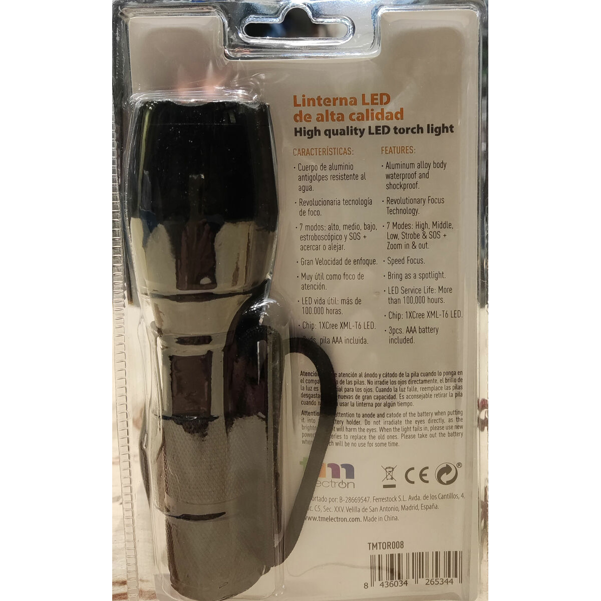 Torch LED TM Electron TME Black 10W