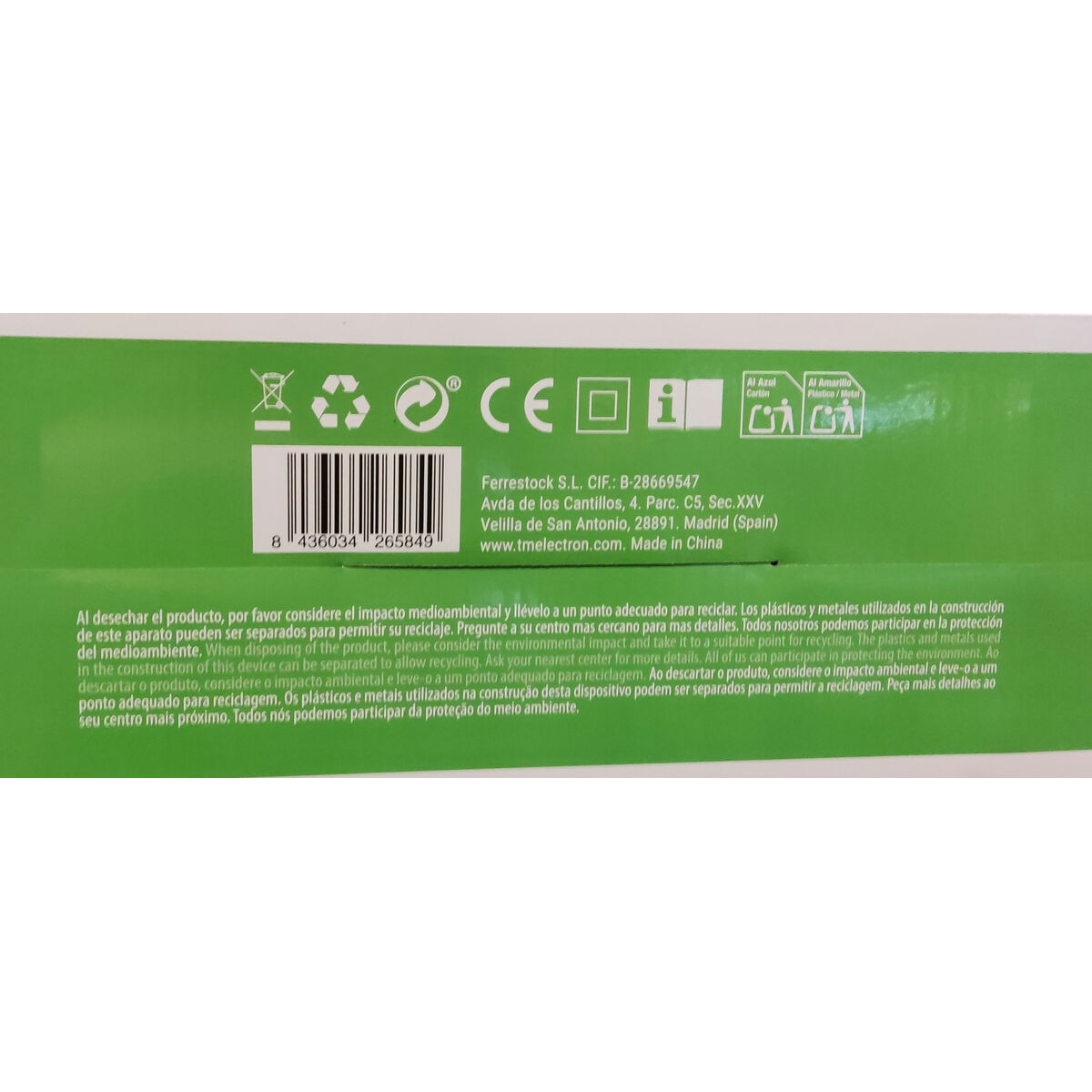 Vacuum-sealed packaging TM Electron