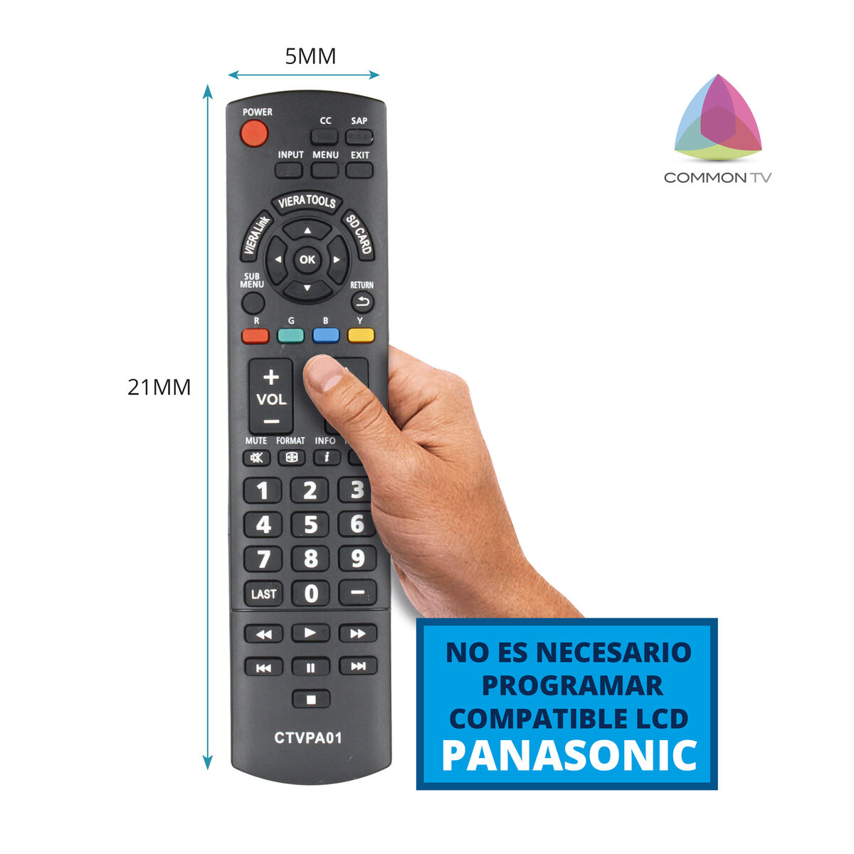 Panasonic Universal Remote Control TM Electron CTVPA01