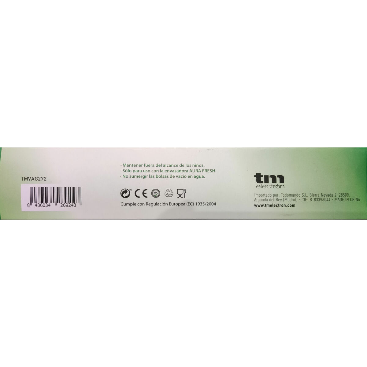 Packing Bags TM Electron Vacuum-packed 26 x 28 cm (10 uds)