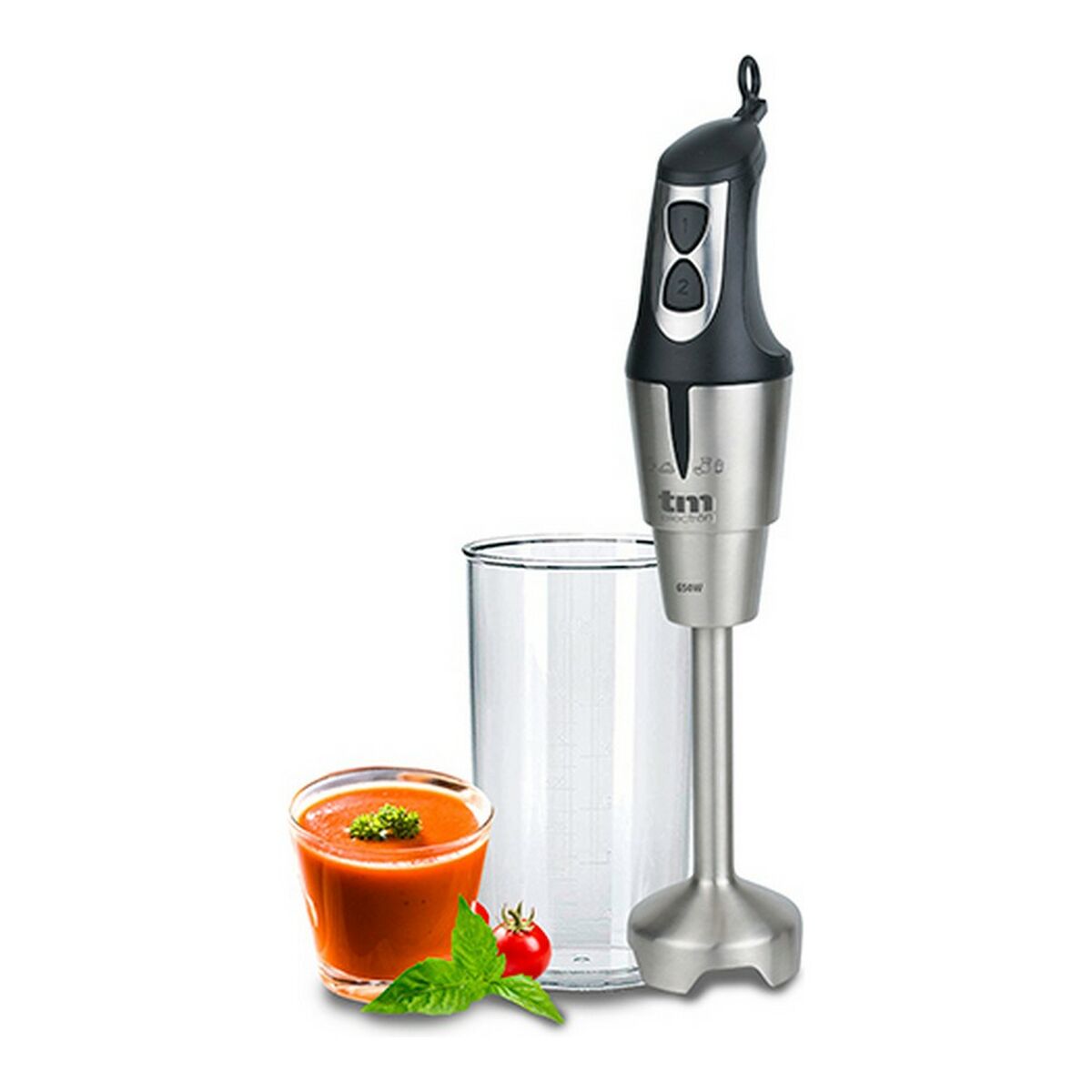 Hand-held Blender TM Electron Stainless steel 650 W Hand-held Blender TM Electron Stainless steel 650 W