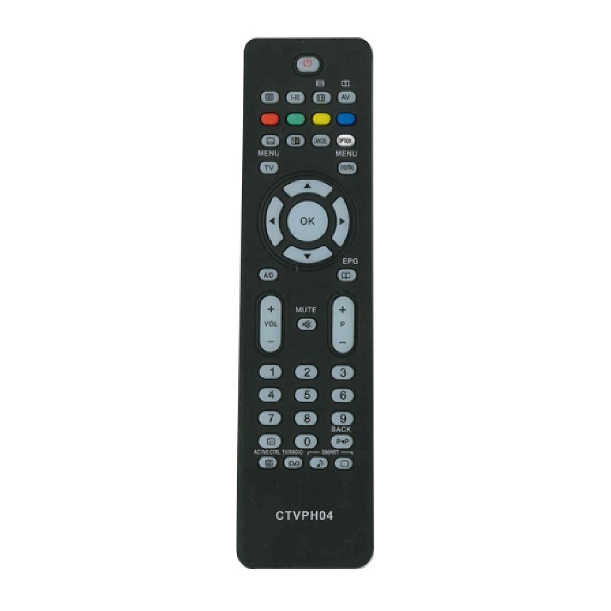 Philips Universal Remote Control 02ACCOEMCTVPH04 Black Philips Universal Remote Control 02ACCOEMCTVPH04 Black