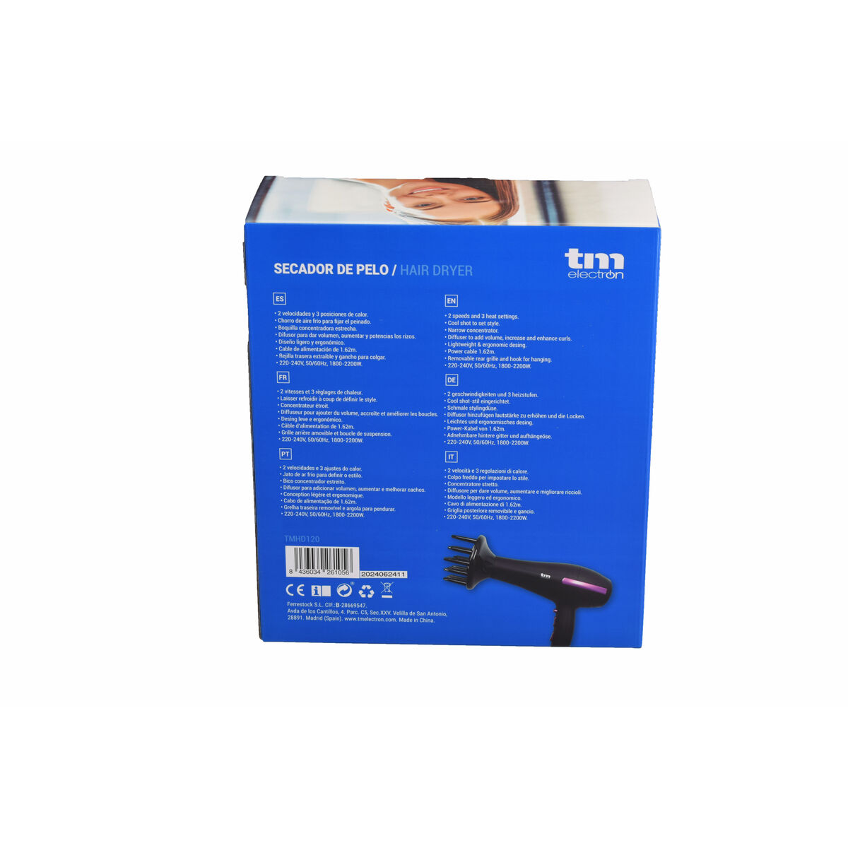 Hairdryer TM Electron 1800-2200 W