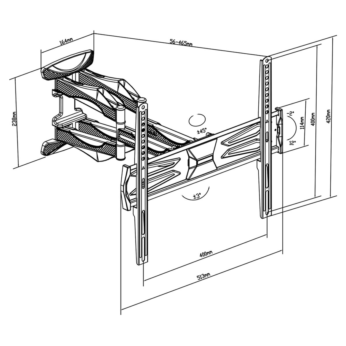 TV Mount TM Electron 30 Kg 32″-60″