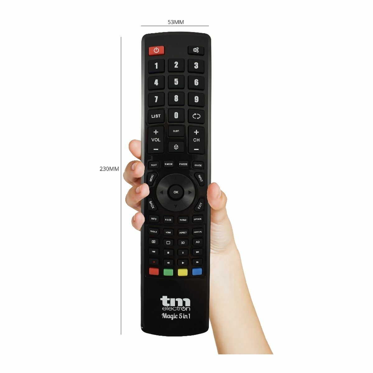 Universal Remote Control TM Electron TMURC501 Grey