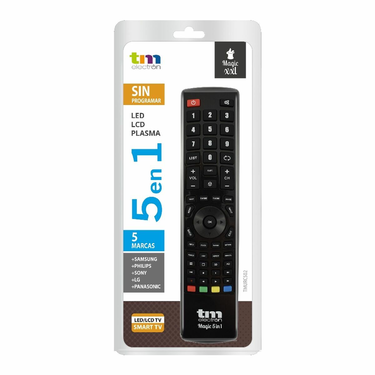 Universal Remote Control TM Electron TMURC501 Grey