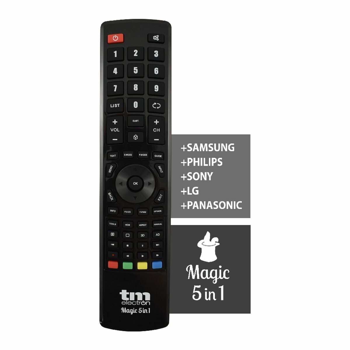 Universal Remote Control TM Electron TMURC501 Grey
