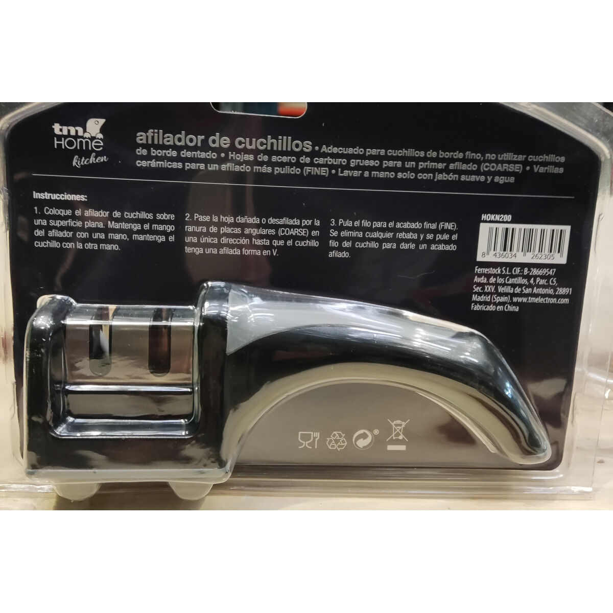 Knife Sharpener TM Home Ergonomic handle Ceramic carbide